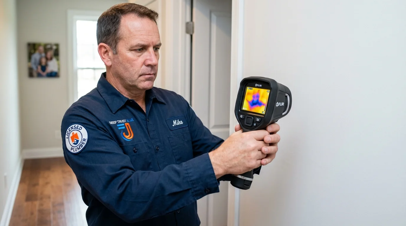 Thermal imaging leak detection by Johns Plumbing LLC in Hales Corners